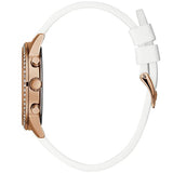 Guess Solar White Dial White Rubber Strap Watch For Women - W1135L1 Authentic Buy Shop Now