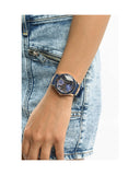 Guess Marina Chronograph Blue Dial Blue Denim Strap Watch For Women - W1057L1 Authentic Buy Shop Now