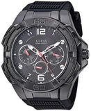 Guess Genesis Quartz Black Dial Black Silicone Strap Watch For Men - W1254G2 Authentic Buy Shop Now