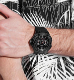 Guess Genesis Quartz Black Dial Black Silicone Strap Watch For Men - W1254G2 Authentic Buy Shop Now
