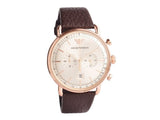 Emporio Armani Aviator Grey Dial Brown Leather Strap Watch For Men - AR11106 Authentic Buy Shop Now