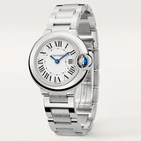 Cartier Ballon Bleu De Cartier White Dial Silver Steel Strap Watch for Women - W69010Z4 Authentic Buy Shop Now