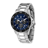 Maserati Competizione Chronograph Blue Dial Silver Steel Strap Watch For Men - R8873600009 Authentic Buy Shop Now
