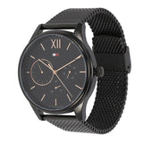 Tommy Hilfiger Damon Quartz Black Dial Black Mesh Bracelet Watch for Men - 1791420 Authentic Buy Shop Now