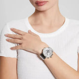 Guess Fusion Chronograph Crystals Silver Dial Silver Steel Strap Watch For Women - GW0552L1 Authentic Buy Shop Now