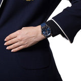 Tag Heuer Carrera Quartz Blue Dial Blue Calfskin Leather Strap Watch for Women - WAR1112.FC6391 Authentic Buy Shop Now