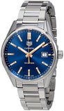 Tag Heuer Carrera Quartz Blue Dial Silver Steel Strap Watch for Women - WAR1112.BA0601 Authentic Buy Shop Now