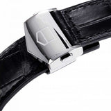 Tag Heuer Carrera Automatic Black Dial Black Leather Strap Watch for Men - WAR201A.FC6266 Authentic Buy Shop Now
