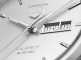 Tag Heuer Carrera Calibre 5 Automatic White Dial Silver Steel Strap Watch for Men - WAR201B.BA0723 Authentic Buy Shop Now