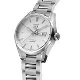 Tag Heuer Carrera Calibre 5 Automatic White Dial Silver Steel Strap Watch for Men - WAR201B.BA0723 Authentic Buy Shop Now