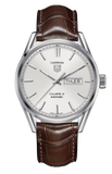 Tag Heuer Carrera Calibre 5 Automatic White Dial Brown Leather Strap Watch for Men - WAR201B.FC6291 Authentic Buy Shop Now