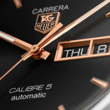 Tag Heuer Carrera Automatic Black Dial Brown Leather Strap Watch for Men - WAR201C.FC6291 Authentic Buy Shop Now