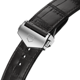 Tag Heuer Carrera Calibre 5 Automatic Black Dial Black Leather Strap Watch for Men - WAR201C.FC6266 Authentic Buy Shop Now