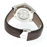 Tag Heuer Carrera Calibre 5 Automatic White Dial Brown Leather Strap Watch for Men - WAR201D.FC6291 Authentic Buy Shop Now