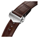 Tag Heuer Carrera Calibre 5 Automatic White Dial Brown Leather Strap Watch for Men - WAR201D.FC6291 Authentic Buy Shop Now