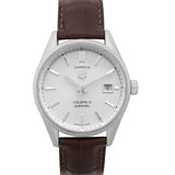 Tag Heuer Carrera Day Date Silver Dial Brown Leather Strap Watch for Men - WBN2011.FC6484 Authentic Buy Shop Now