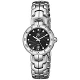 Tag Heuer Link Quartz Diamonds Black Dial Silver Steel Strap Watch for Women - WAT1410.BA0954 Authentic Buy Shop Now