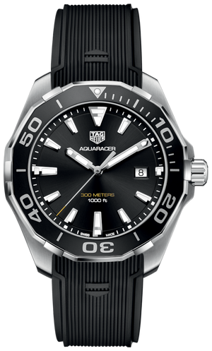 Tag Heuer Aquaracer Black Dial Watch for Men - WAY101A.FT6141 Authentic Buy Shop Now