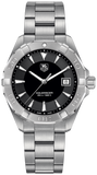 Tag Heuer Aquaracer Quartz Black Dial Silver Steel Strap Watch for Men - WAY1110.BA0928 Authentic Buy Shop Now