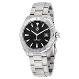 Tag Heuer Aquaracer Quartz Black Dial Silver Steel Strap Watch for Men - WAY1110.BA0928 Authentic Buy Shop Now