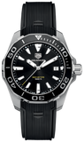 Tag Heuer Aquaracer Black Dial Black Rubber Strap Watch for Men - WAY111A.FT6151 Authentic Buy Shop Now