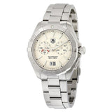 Tag Heuer Aquaracer Chronograph White Dial Silver Steel Strap Watch for Men - WAY111Y.BA0928 Authentic Buy Shop Now