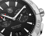 Tag Heuer Aquaracer Quartz Black Dial Silver Steel Strap Watch for Men - WAY111Z.BA0928 Authentic Buy Shop Now