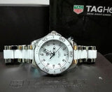 Tag Heuer Aquaracer Diamonds White Dial Two Tone Steel Strap Watch for Women - WAY131D.BA0914 Authentic Buy Shop Now
