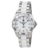 Tag Heuer Aquaracer Diamonds White Dial Two Tone Steel Strap Watch for Women - WAY131D.BA0914 Authentic Buy Shop Now