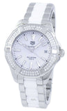 Tag Heuer Aquaracer Diamonds White Dial Two Tone Steel Strap Watch for Women - WAY131F.BA0914 Authentic Buy Shop Now