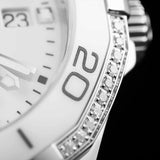 Tag Heuer Aquaracer Diamonds White Dial Two Tone Steel Strap Watch for Women - WAY131H.BA0914 Authentic Buy Shop Now