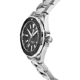 Tag Heuer Aquaracer Quartz Black Dial Silver Steel Strap Watch for Women - WAY131K.BA0748 Authentic Buy Shop Now