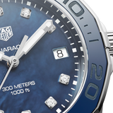 Tag Heuer Aquaracer 35mm Quartz Blue Dial Silver Steel Strap Watch for Women - WSY131L.BA0748 Authentic Buy Shop Now