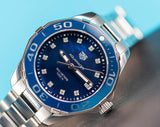 Tag Heuer Aquaracer 35mm Quartz Blue Dial Silver Steel Strap Watch for Women - WSY131L.BA0748 Authentic Buy Shop Now