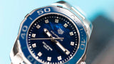 Tag Heuer Aquaracer 35mm Quartz Blue Dial Silver Steel Strap Watch for Women - WSY131L.BA0748 Authentic Buy Shop Now