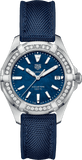Tag Heuer Aquaracer Quartz Diamonds Blue Dial Blue Nylon Strap Watch for Women - WAY131N.FT6091 Authentic Buy Shop Now