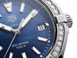 Tag Heuer Aquaracer Quartz Diamonds Blue Dial Blue Nylon Strap Watch for Women - WAY131N.FT6091 Authentic Buy Shop Now