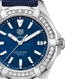 Tag Heuer Aquaracer Quartz Diamonds Blue Dial Blue Nylon Strap Watch for Women - WAY131N.FT6091 Authentic Buy Shop Now