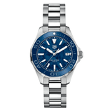 Tag Heuer Aquaracer Blue Dial Silver Steel Strap Watch for Women - WAY131S.BA0748 Authentic Buy Shop Now