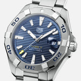 Tag Heuer Aquaracer Calibre 5 Automatic Blue Dial Silver Steel Strap Watch for Men - WAY2012.BA0927 Authentic Buy Shop Now
