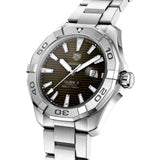 Tag Heuer Aquaracer Calibre 5 Automatic Sunray Brown Dial Silver Steel Strap Watch for Men - WAY2018.BA0927 Authentic Buy Shop Now