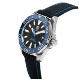 Tag Heuer Aquaracer Calibre 5 Automatic Black Dial Black Nylon Strap Watch for Men - WAY201C.FC6395 Authentic Buy Shop Now