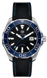 Tag Heuer Aquaracer Calibre 5 Automatic Black Dial Black Nylon Strap Watch for Men - WAY201C.FC6395 Authentic Buy Shop Now