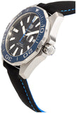 Tag Heuer Aquaracer Calibre 5 Automatic Black Dial Black Nylon Strap Watch for Men - WAY201C.FC6395 Authentic Buy Shop Now