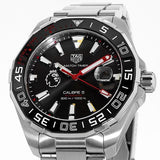 Tag Heuer Aquaracer Calibre 5 Premiere League Edition Black Dial Silver Stainless Steel Watch for Men - WAY201D.BA0927 Authentic Buy Shop Now