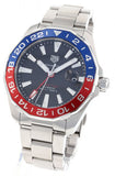 Tag Heuer Aquaracer GMT Caliber 7 Pepsi Black Dial Silver Steel Strap Watch for Men - WAY201F.BA0927 Authentic Buy Shop Now