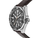 Tag Heuer Aquaracer Caliber 5 Black Dial Brown Leather Strap Watch for Men - WAY201M.FC6474 Authentic Buy Shop Now