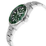 Tag Heuer Aquaracer Calibre 5 Green Dial Silver Steel Strap Watch for Men - WAY201S.BA0927 Authentic Buy Shop Now