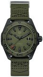 Tag Heuer Aquaracer Automatic Green Dial Khakhi Green Nylon Strap Watch for Men - WAY208E.FC8222 Authentic Buy Shop Now