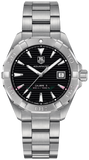 Tag Heuer Aquaracer Automatic Black Dial Silver Steel Strap Watch for Men - WAY2110.BA0928 Authentic Buy Shop Now